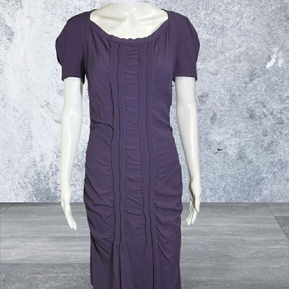 Prada Purple Short Sleeve Knee Length Dress - Picture 3 of 8